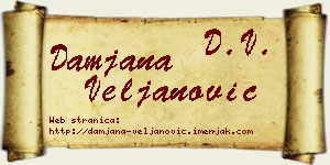 Damjana Veljanović vizit kartica